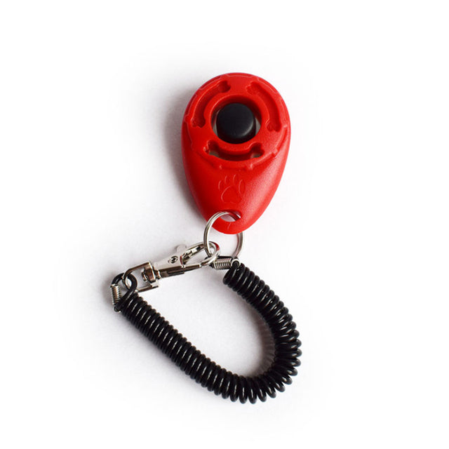 Adjustable Dog Training Clicker with Keychain Strap