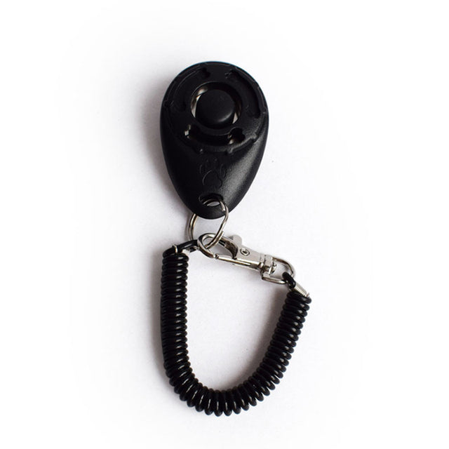 Adjustable Dog Training Clicker with Keychain Strap