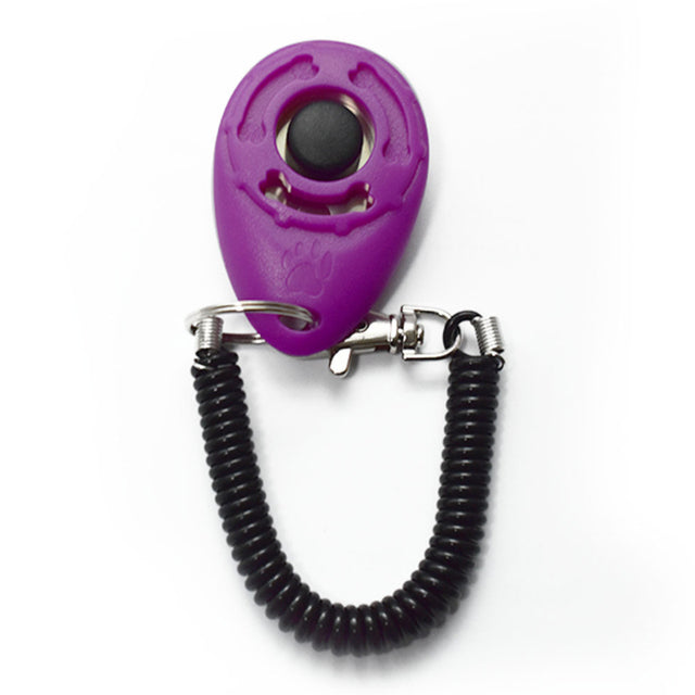 Adjustable Dog Training Clicker with Keychain Strap