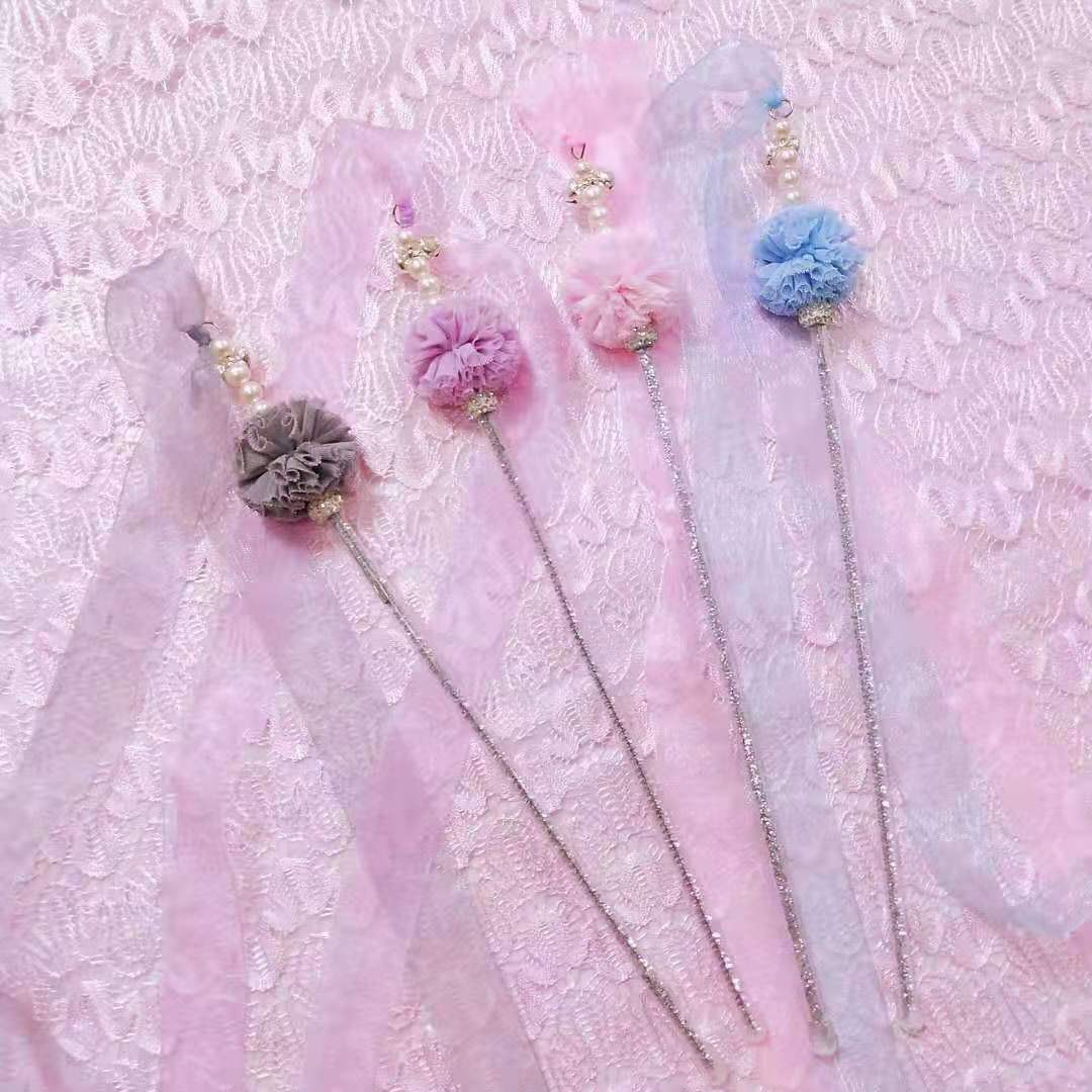 Cat Toy with Feather Wand and Pom-Pom Ball