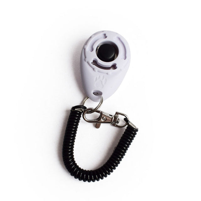 Adjustable Dog Training Clicker with Keychain Strap