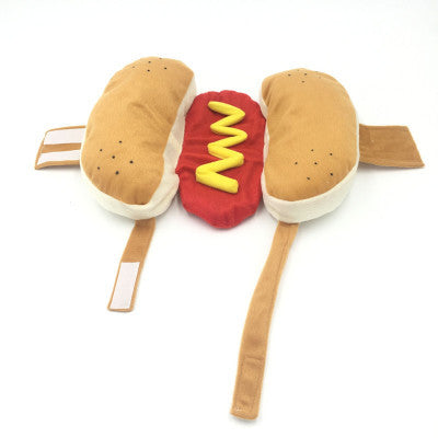 Pet Clothing Hot Dog Burger for Cats and Dogs